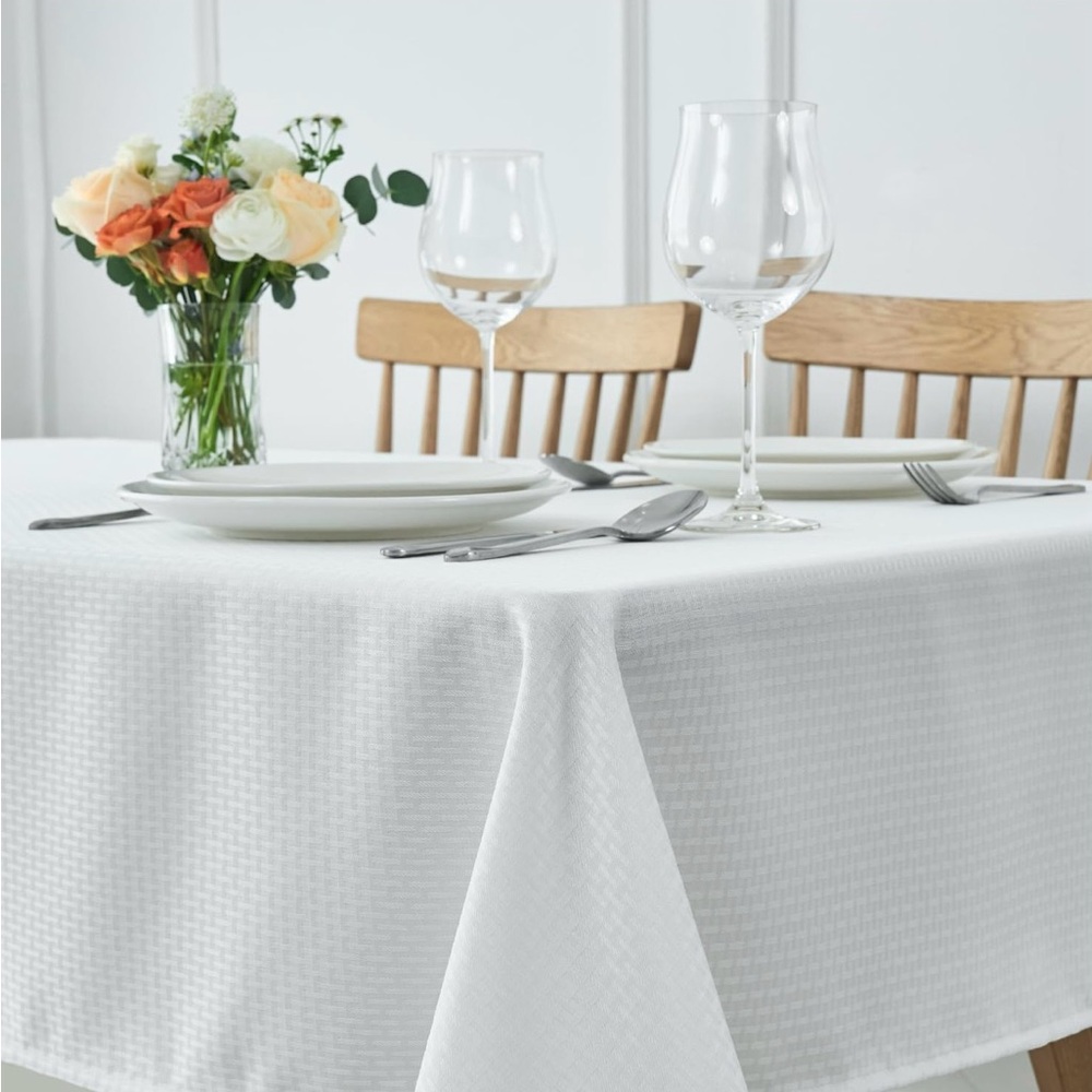 Elegant White Tablecloth